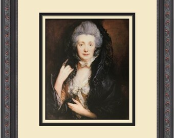 Thomas Gainsborough The Artist's Wife Custom Framed Print