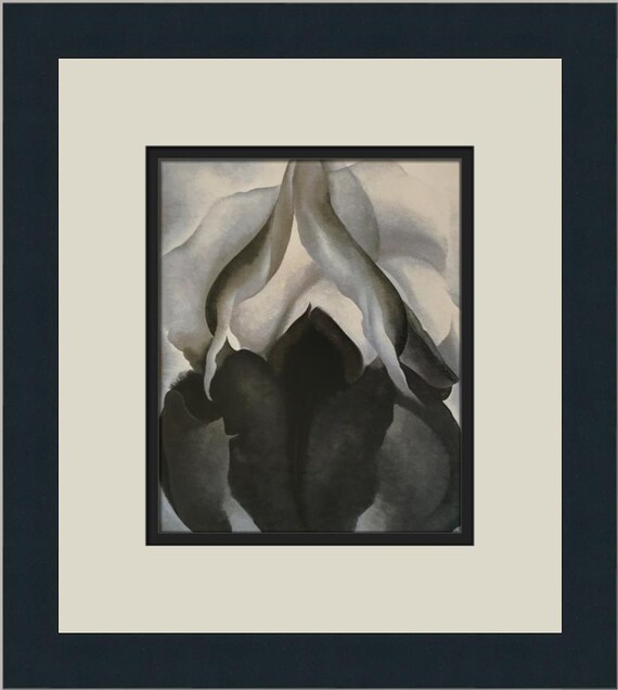 ジョージア・オキーフ ブラックアイリスIII カスタムフレームプリント