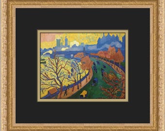 アンドレ・ドラン「チャリング・クロス橋」、1906年、キャンバスに油彩