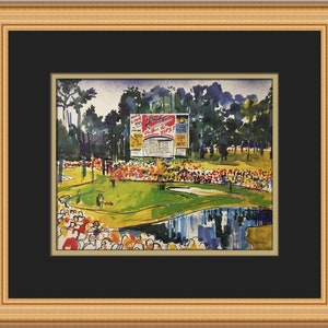 Leroy Neiman Leaderboard II individuell gerahmter Druck