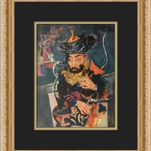 Jack Levine King Saul Custom Framed Print