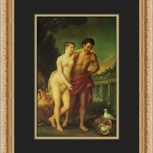 Joseph Marie Vien Mars and Venus Custom Framed Print