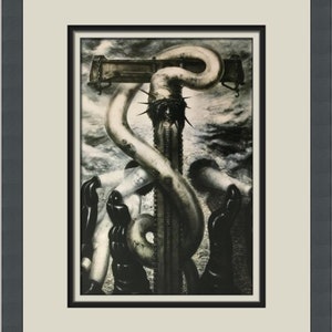 HR Giger H. R. Giger Chider Grun Custom Framed Print