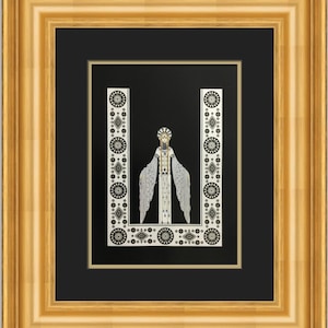 Erte Byzantine Custom Framed Print