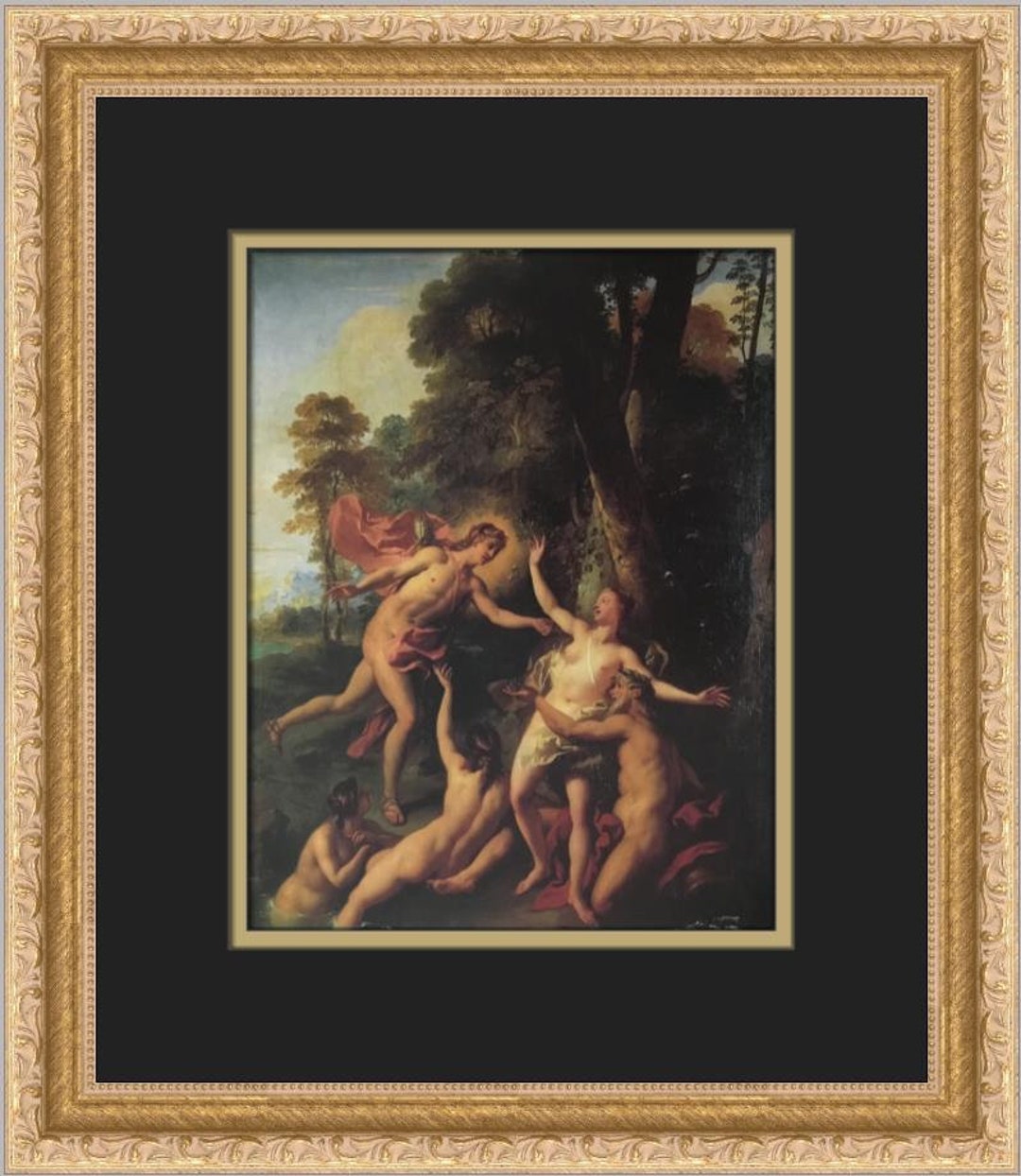 Jean-francois De Troy Apollo and Daphne Custom Framed Print - Etsy