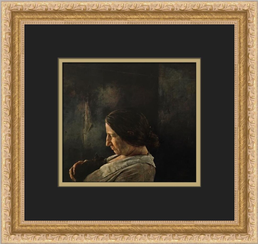 Andrew Wyeth Portrait of Miss Olson Custom Framed Print - Etsy