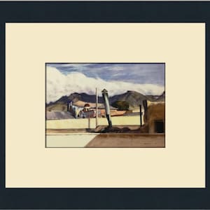 Edward Hopper Saltillo takåsar specialinramad tavla