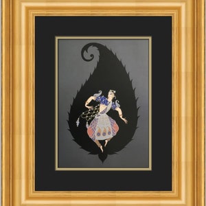 Erte Bayadere Custom Framed Print