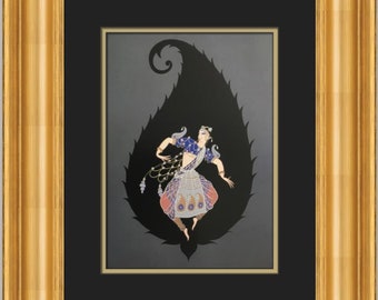 Erte Bayadere Impresión Personalizada Enmarcada