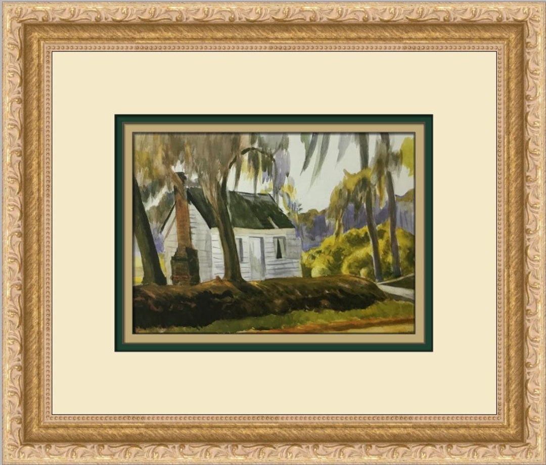 Edward Hopper Cabin Charleston S.C. Custom Framed Print Etsy