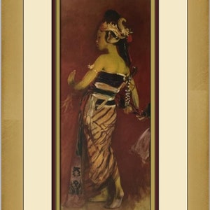 John Singer Sargent Javanese Dancing Girl Custom Framed Print