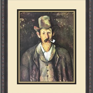 Paul Cezanne Man with Pipe Custom Framed Print