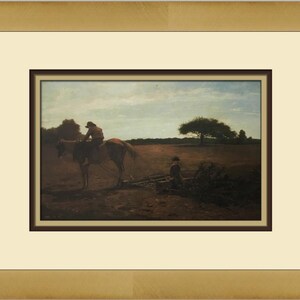 Winslow Homer The Brush Harrow Custom Framed Print
