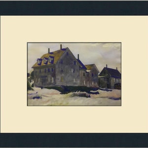 Edward Hopper Haunted House Custom Framed Print