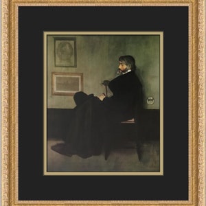 James Whistler Portrait of Thomas Carlyle Custom Framed Print