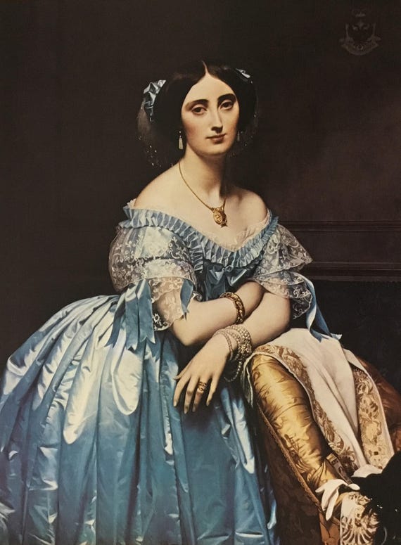 ジャン＝ドミニク・アングル作「プリンセス・ド・ブロジル」カスタム