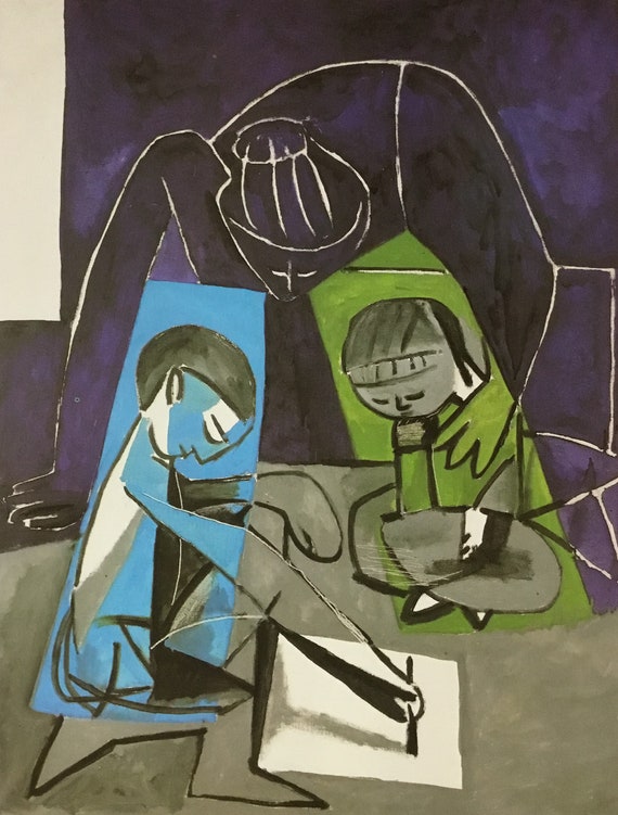 ピカソ・パブロ「遊び クロードとパロマ」未開封 キュビズム 絵画 ピカソ・パブロ「遊び クロードとパロマ」未開封 キュビズム