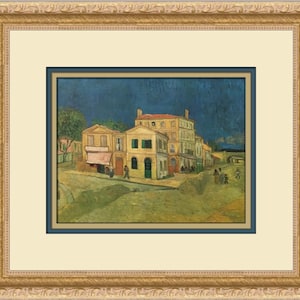 Vincent Van Gogh The Yellow House Custom Framed Print