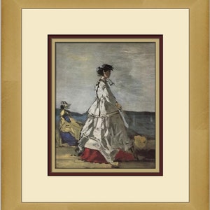 Eugene Boudin Princess Metternich On The Beach Custom Framed Print