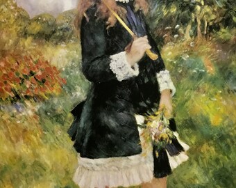 ピエール＝オーギュスト・ルノワール 日傘をさす少女 カスタムフレーム