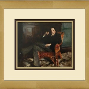 John Singer Sargent Robert Louis Stevenson Custom Framed Print