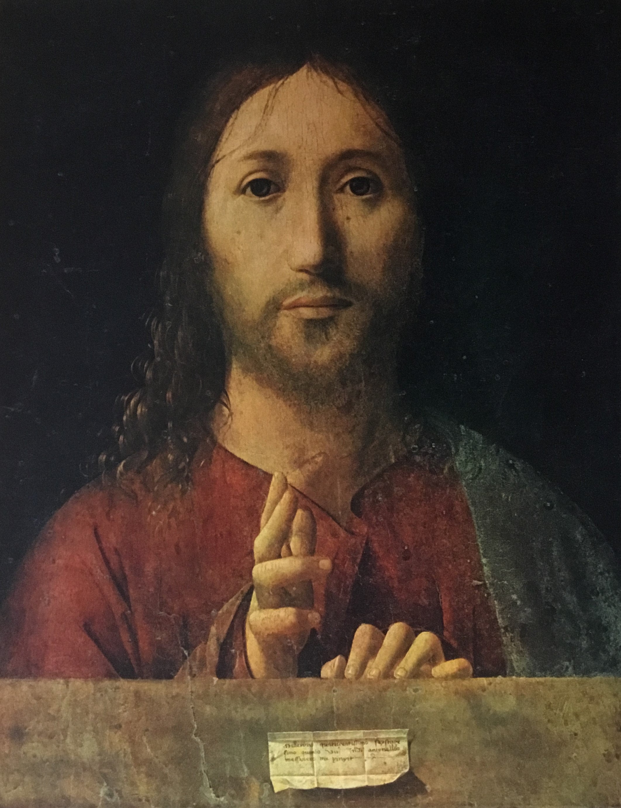 Antonello Da Messina Salvator Mundi Custom Framed Print - Etsy, image size:2124x2761