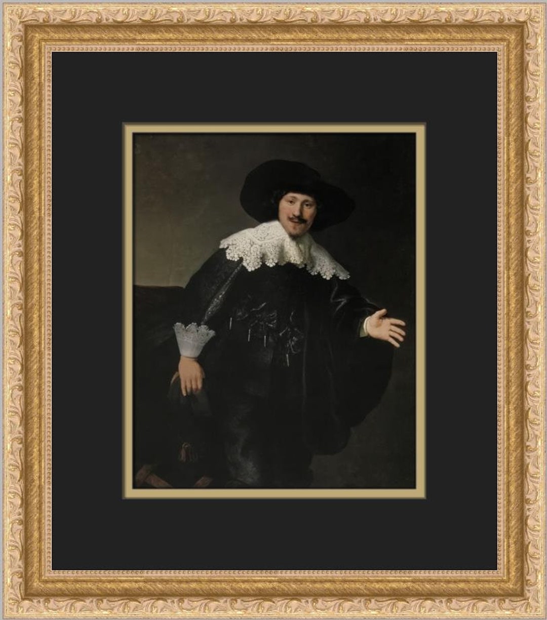 Rembrandt Van Rijn A Man Rising From His Chair Custom Framed Print - Etsy