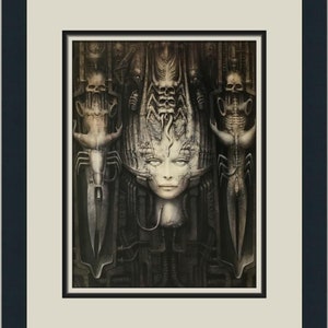 HR Giger H. R. Giger Li II Custom Framed Print