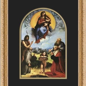 Raphael Madonna of Foligno Custom Framed Print