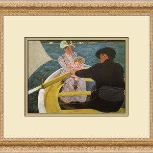 Mary Cassatt The Boating Party Custom Framed Print