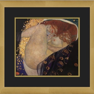 Gustav Klimt Danae Custom Framed Print