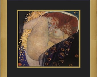 Gustav Klimt Danae Custom Framed Print