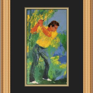 Leroy Neiman Martin Bandier Custom Framed Print