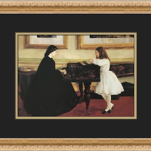 James Whistler At The Piano Custom Framed Print