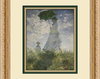 Claude Monet The Walk Custom Framed Print
