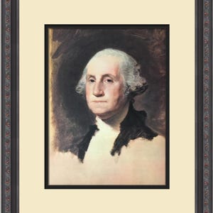 Gilbert Stuart George Washington Custom Framed Print