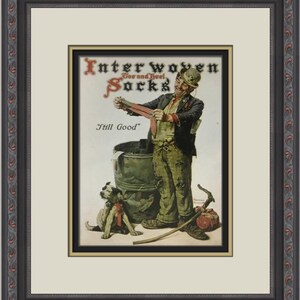 Norman Rockwell Still Good Custom Framed Print