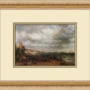 John Constable Chain Pier Brighton Custom Framed Print