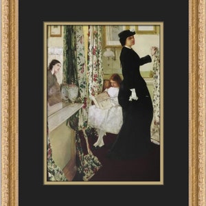 James Whistler The Music Room Custom Framed Print