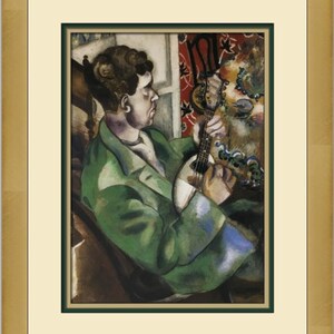 Marc Chagall David in Profile Custom Framed Print