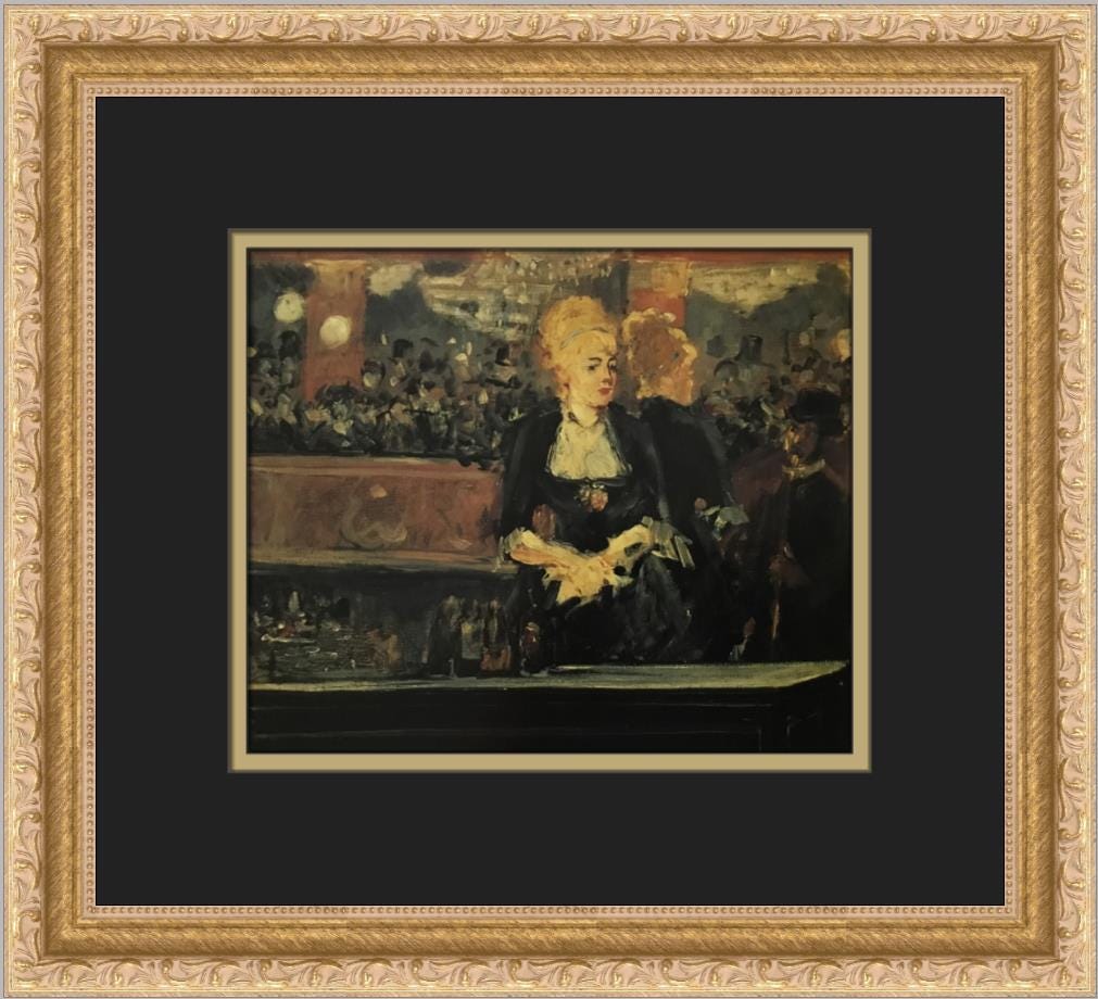 Edouard Manet A Bar at the Folies-bergere Custom Framed Print - Etsy