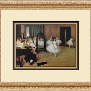 Edgar Degas The Dancing Class Custom Framed Print