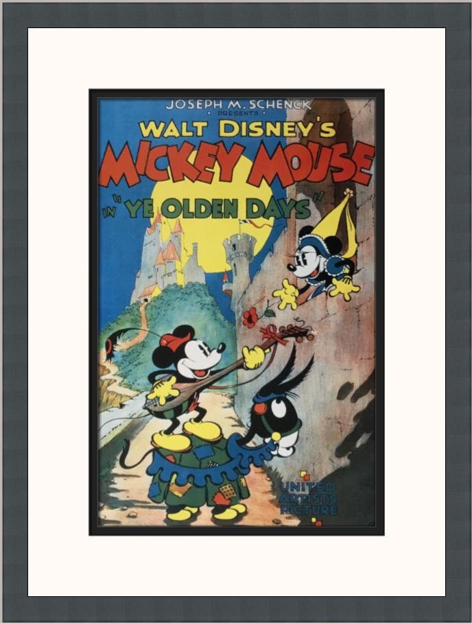 Walt Disney Ye Olden Days Custom Framed Poster Print - Etsy