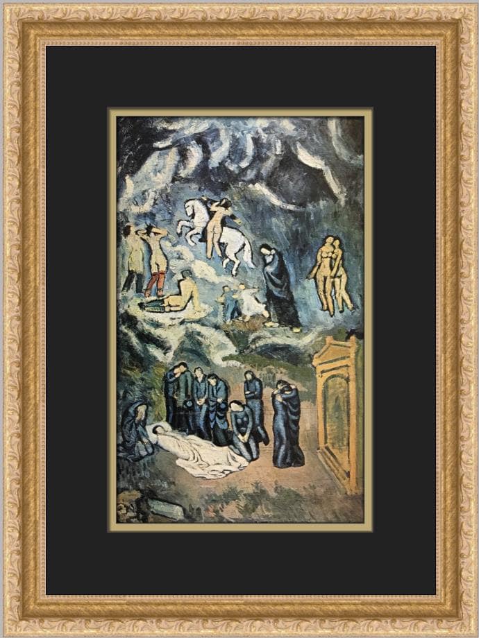 Estampe Encadrée Le Reste De Pablo Picasso - 27x19,5 Pouces - Œuvre Originale 1932