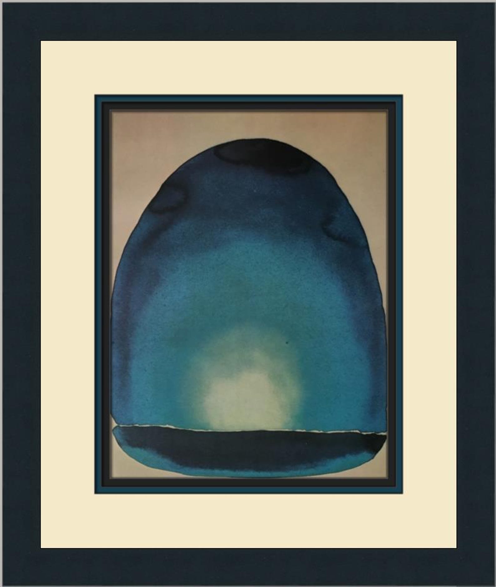 Georgia O'Keeffe Light Coming On The Plains II Custom Framed Print