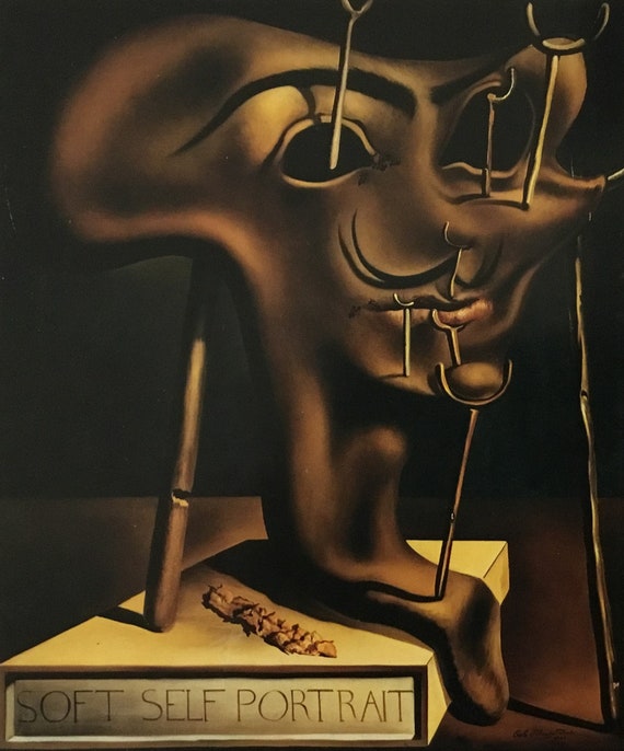 サルバドール・ダリ「焼いたベーコンのある柔らかい自画像(1941