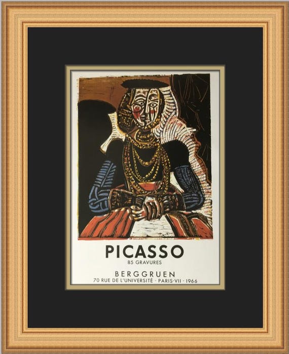 Pablo Picasso Picasso 85 Gravures Custom Framed Print - Etsy