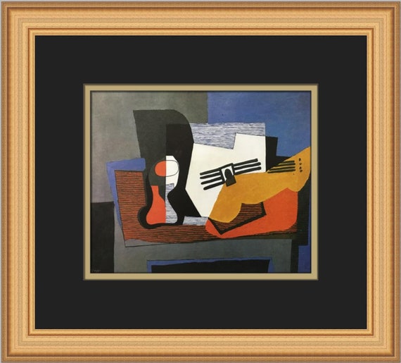 Pablo Picasso Still Life With Guitar Custom Framed Print - Etsy