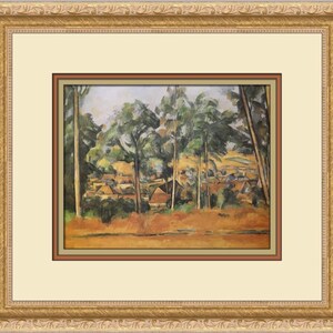 Paul Cezanne Village of Provence Custom Framed Print