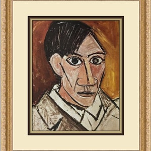 Pablo Picasso Self-Portrait Custom Framed Print image 1